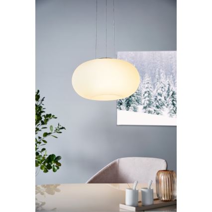 Eglo 33766 - LED RGBW himmennettävä riippuvalaisin OPTICA-C LED/22W/230V 2700-6500K halkaisija 37,5 cm