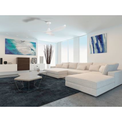 Eglo - LED Kattotuuletin LED/15W/230V + kauko-ohjaus