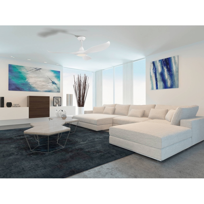 Eglo - LED Kattotuuletin LED/15W/230V + kauko-ohjaus