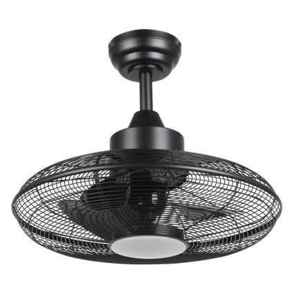 Eglo - LED-kattotuuletin LED/15W/230V 3000/4000/5000K Ø 53 cm musta + kaukosäädin