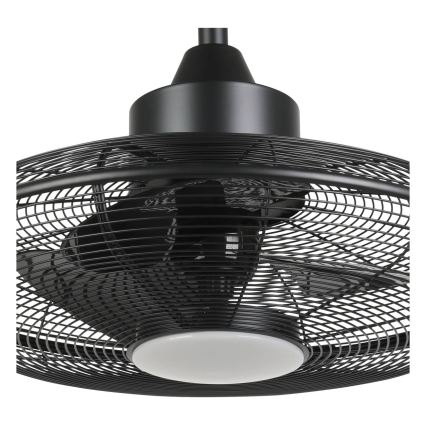 Eglo - LED-kattotuuletin LED/15W/230V 3000/4000/5000K Ø 53 cm musta + kaukosäädin