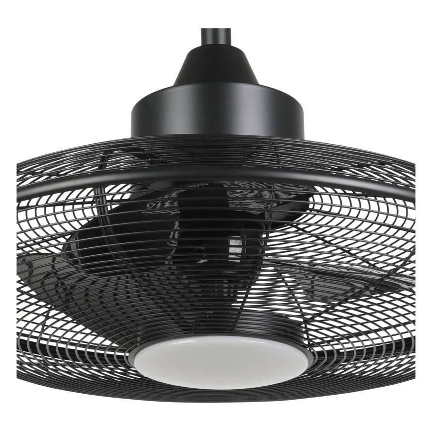 Eglo - LED-kattotuuletin LED/15 W/230 V 3000/4000/5000 K Ø 53 cm musta + kaukosäädin