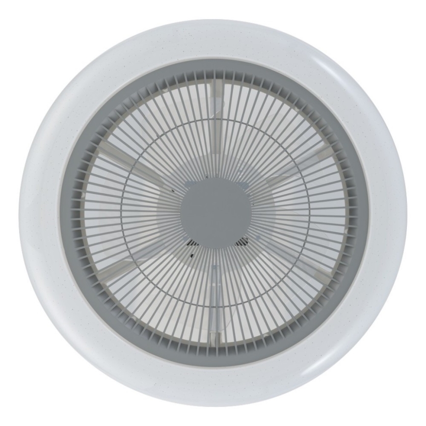 Eglo - LED Himmennettävä kattotuuletin LED/25,5W/230V harmaa + kauko-ohjaus