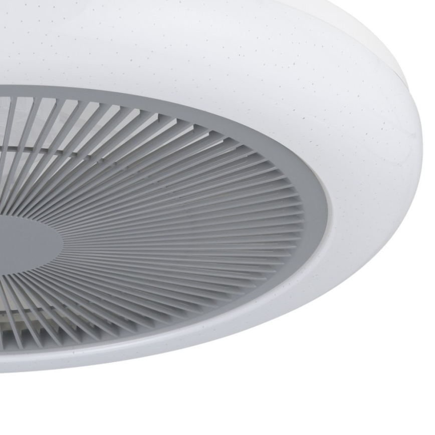 Eglo - LED Himmennettävä kattotuuletin LED/25,5W/230V harmaa + kauko-ohjaus