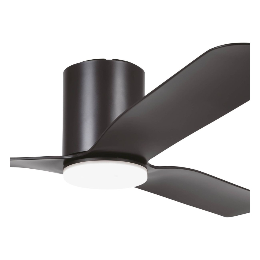 Eglo - himmennettävä LED-kattotuuletin LED/17W/230V 3000/4000/5000K Ø 132 cm musta + kaukosäädin