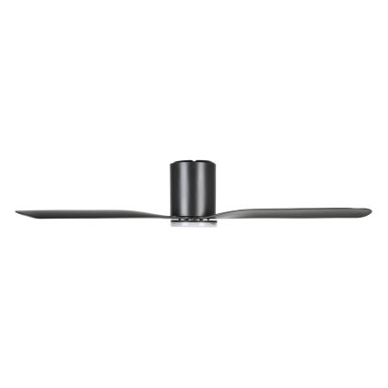 Eglo - himmennettävä LED-kattotuuletin LED/17W/230V 3000/4000/5000K Ø 132 cm musta + kaukosäädin