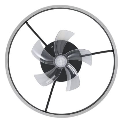 Eglo – himmennettävä LED RGBW -kattotuuletin, LED/36W/230V, 3000–6500K, halkaisija 50 cm, musta + kaukosäädin