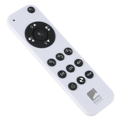 Eglo – himmennettävä LED RGBW -kattotuuletin, LED/36W/230V, 3000–6500K, halkaisija 50 cm, musta + kaukosäädin