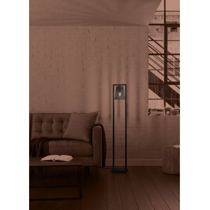 Eglo - Lattialamppu 1xE27/40W/230V musta