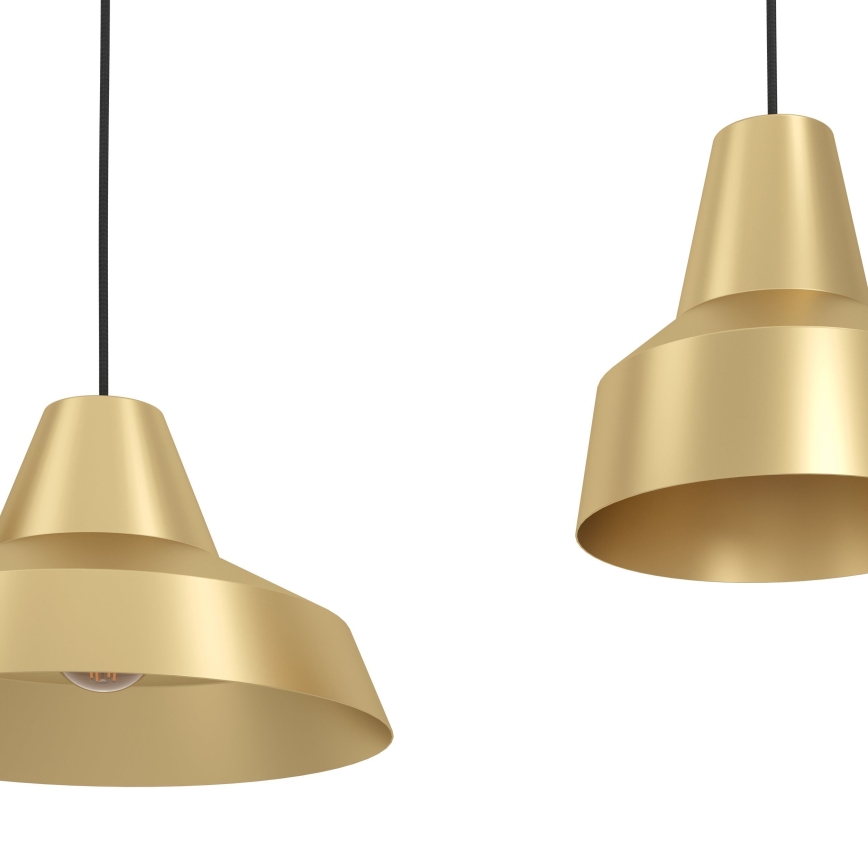 Eglo - Kattokruunu johdossa 3xE27/40W/230V kulta