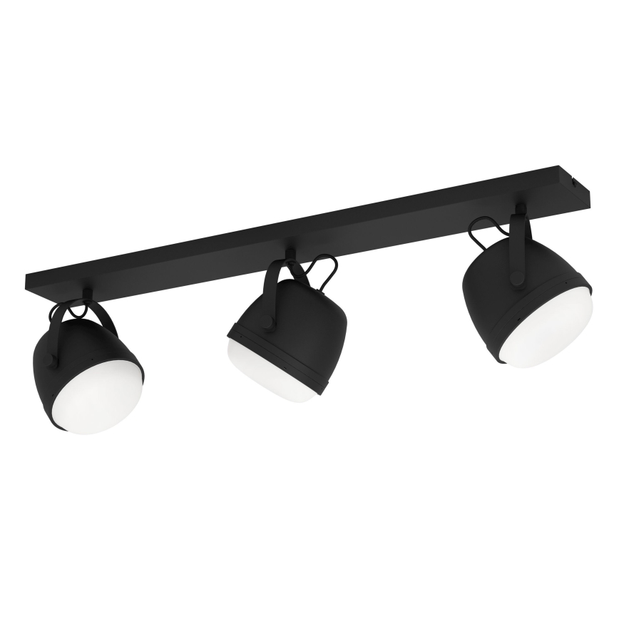 Eglo - Kohdevalo 3xE27/28W/230V musta