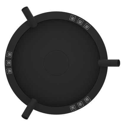 Eglo - Himmennettävä LED-kattovalaisin 3xLED/8W/230V + 3xLED/8,5W 3000K musta + kauko-ohjaus