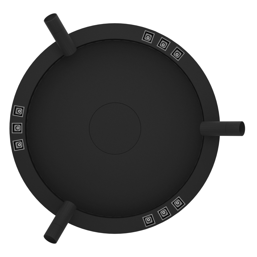 Eglo - Himmennettävä LED-kattovalaisin 3xLED/8W/230V + 3xLED/8,5W 3000K musta + kauko-ohjaus