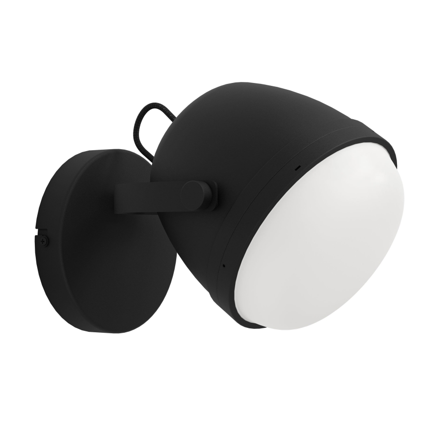 Eglo - Seinävalaisin 1xE27/28W/230V musta