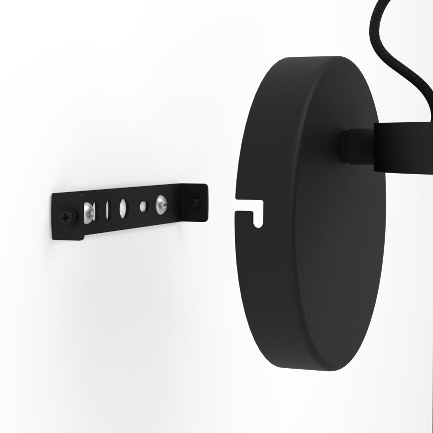 Eglo - Seinävalaisin 1xE27/28W/230V musta