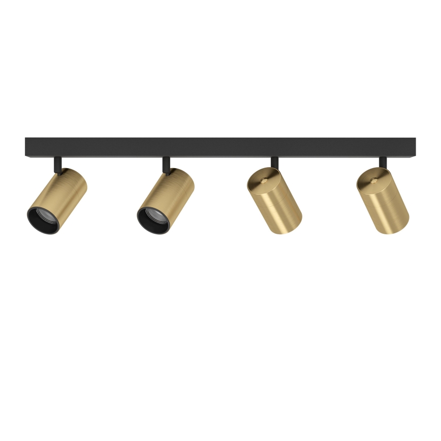 Eglo - LED-kohdevalaisin 4xGU10/4,5W/230V 3000K musta/kulta