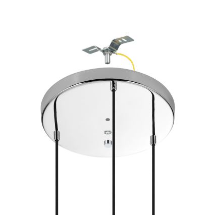 Eglo - Kattokruunu johdossa 3xE27/40W/230V kiiltävä kromi