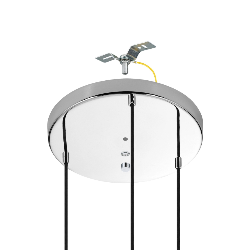 Eglo - Kattokruunu johdossa 3xE27/40W/230V kiiltävä kromi