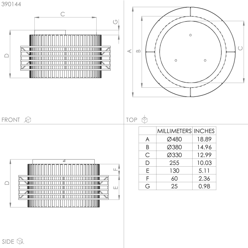 Eglo - Kattovalo 3xE27/40W/230V kerma