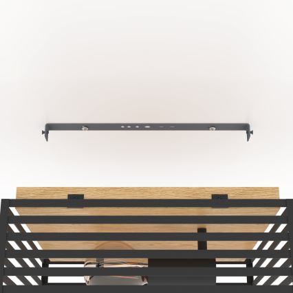 Eglo - Kattovalo 2xE27/40W/230V musta/ruskea