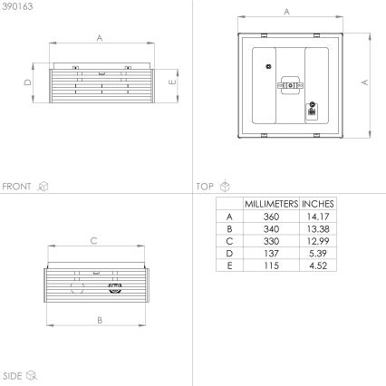 Eglo - Kattovalo 2xE27/40W/230V musta/ruskea