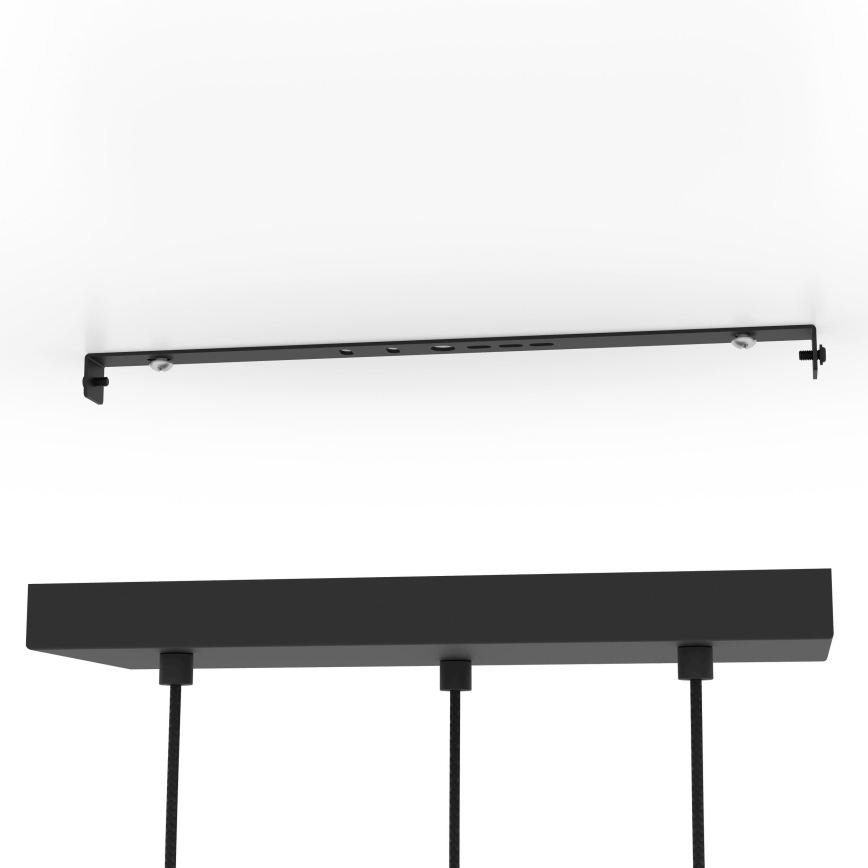 Eglo - Kattokruunu johdossa 3xE14/40W/230V kulta/musta