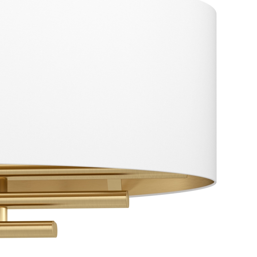 Eglo - Kattokruunu johdossa 4xE27/40W/230V valkoinen/kulta