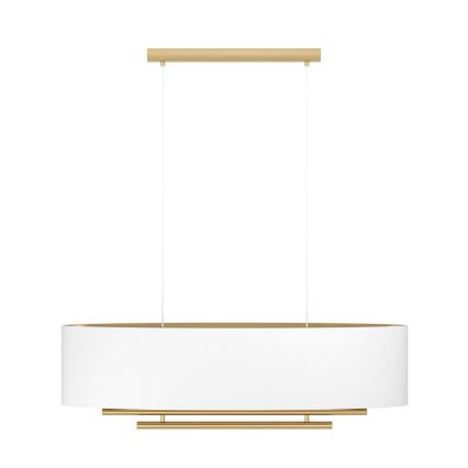 Eglo - Kattokruunu johdossa 4xE27/40W/230V valkoinen/kulta