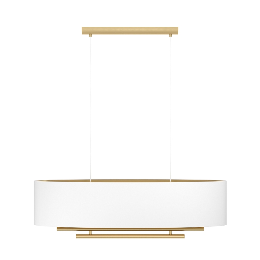 Eglo - Kattokruunu johdossa 4xE27/40W/230V valkoinen/kulta