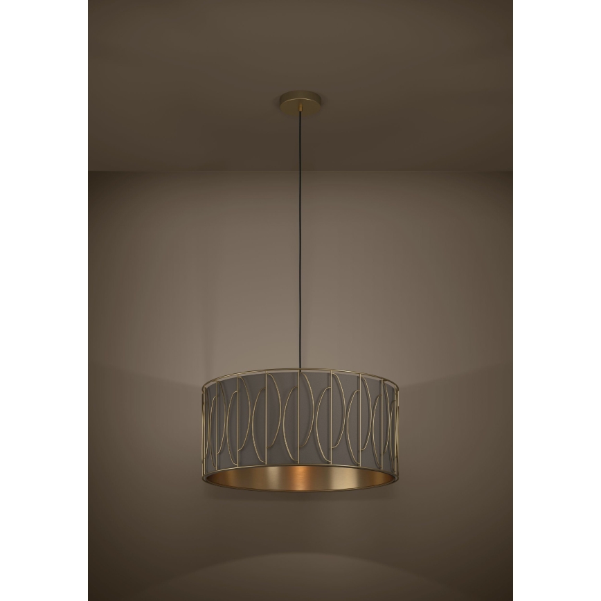 Eglo - Kattokruunu johdossa 1xE27/40W/230V kulta/ruskea