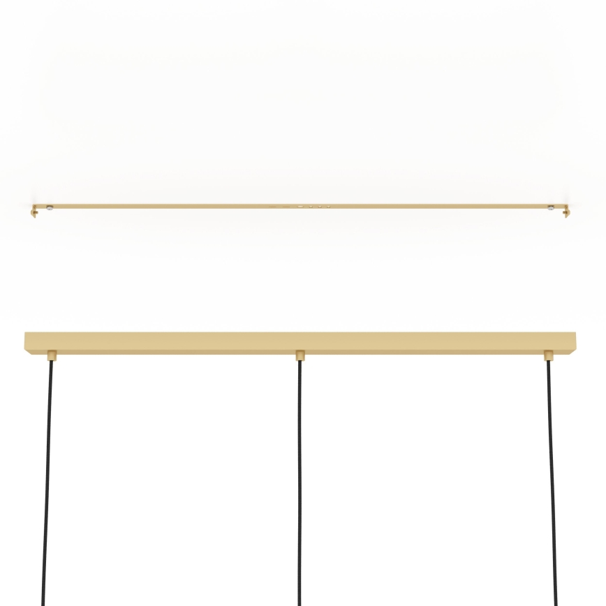 Eglo - Kattokruunu johdossa 3xE27/40W/230V kulta/ruskea