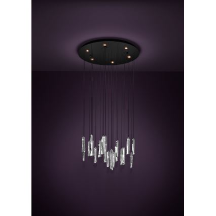 Eglo - Himmennettävä LED-kattokruunu johdossa 6xLED/4,2W/230V 3000K läpinäkyvä