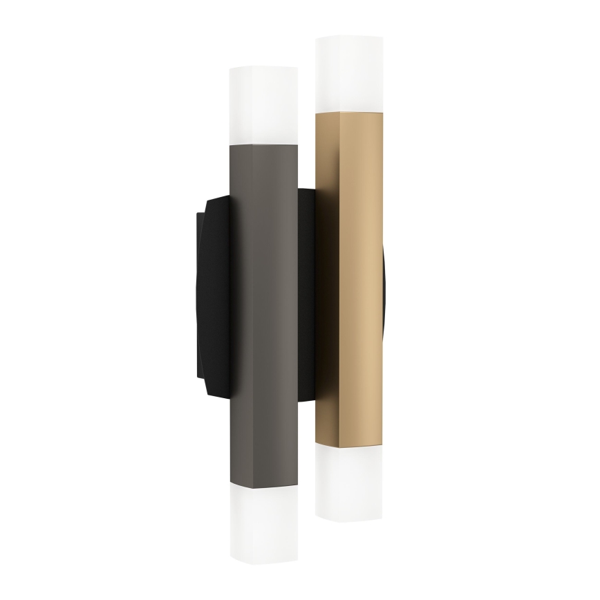 Eglo - LED-seinävalaisin 4xLED/3,3W/230V 3000K antrasiitti/kulta