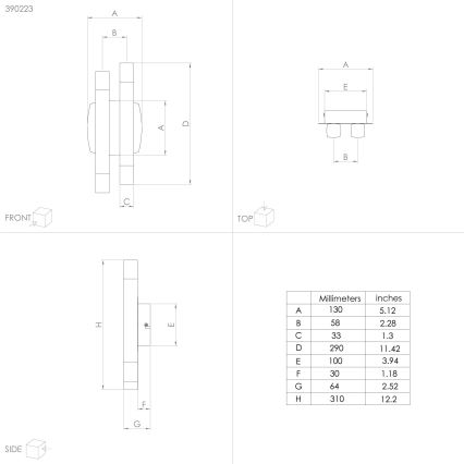 Eglo - LED-seinävalaisin 4xLED/3,3W/230V 3000K antrasiitti/kulta