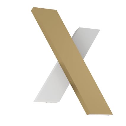 Eglo - LED-seinävalaisin 2xLED/5W/230V 3000K kulta/valkoinen