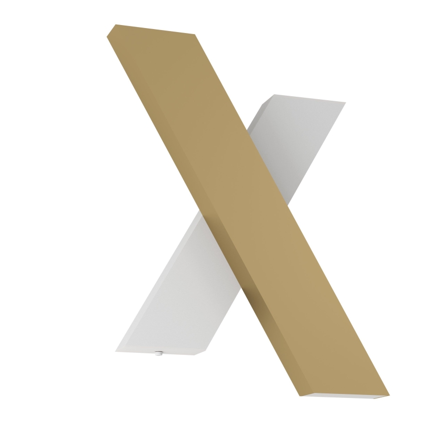 Eglo - LED-seinävalaisin 2xLED/5W/230V 3000K kulta/valkoinen