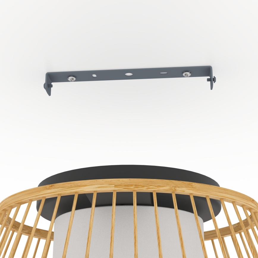 Eglo - Kattovalo 1xE27/40W/230V bambu