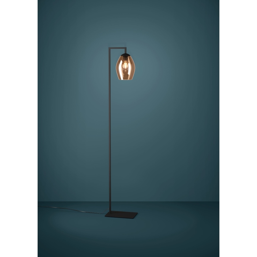 Eglo - Lattialamppu 1xE27/40W/230V ruskea