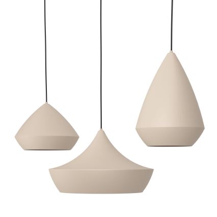 Eglo - Kattokruunu johdossa 3xE27/28W/230V beige