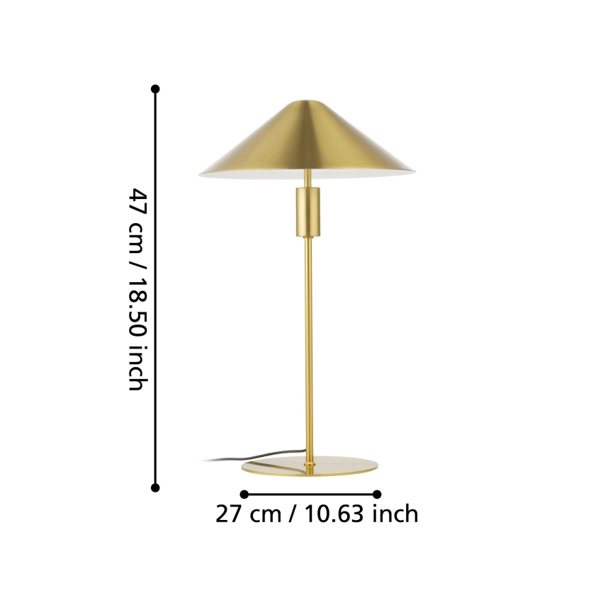 Eglo - Himmennettävä LED-pöytävalaisin LED/12W/230V 3000K kulta