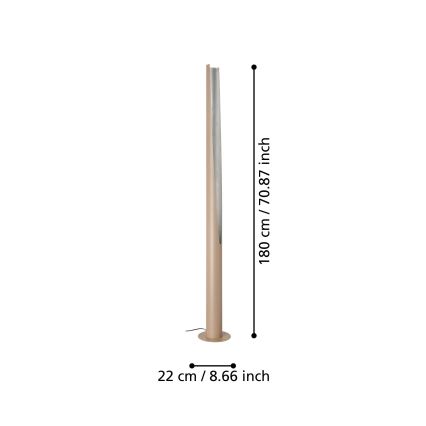 Eglo - LED-lattiavalaisin 1xGU10/5,7W/230V beige