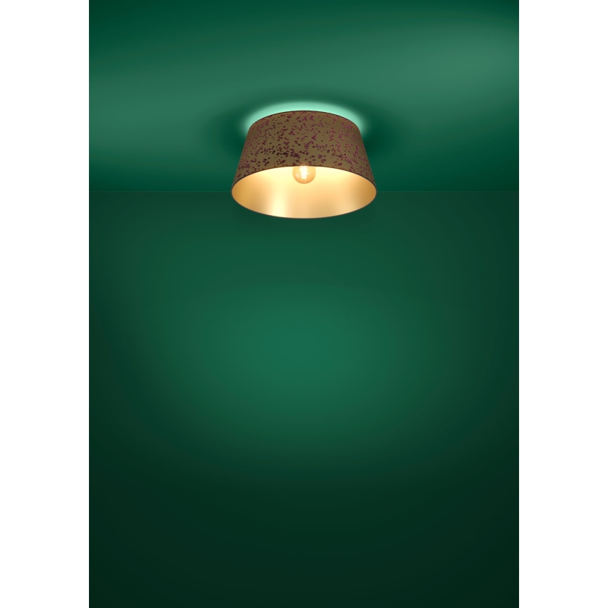 Eglo - Kattovalo 1xE27/25W/230V kulta/vaaleanpunainen