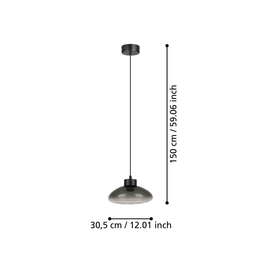 Eglo - Himmennettävä LED-kattokruunu johdossa LED/5,4W/230V 2700K savuinen