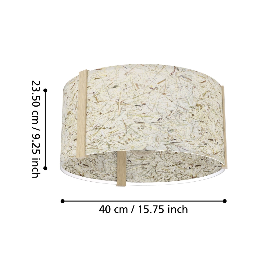 Eglo - Kattovalo 1xE27/25W/230V beige