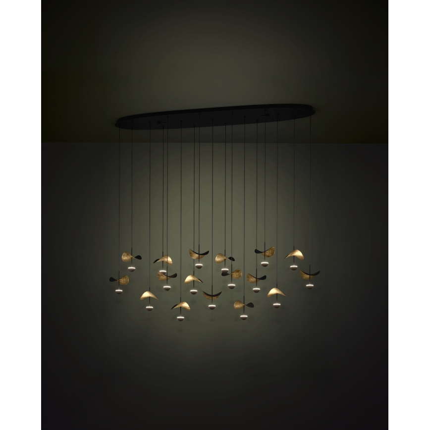 Eglo - Himmennettävä LED-kattokruunu johdossa 17xLED/2,3W/230V 3000K