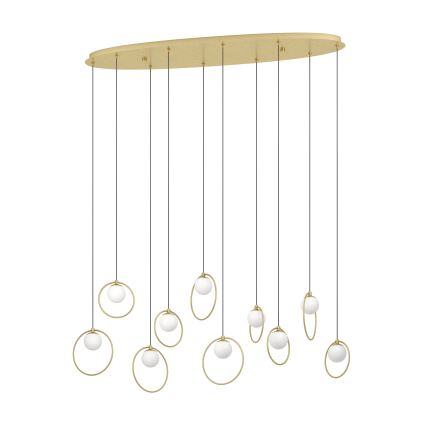 Eglo - Himmennettävä LED-kattokruunu johdossa 10xLED/3W/230V 3000K kulta