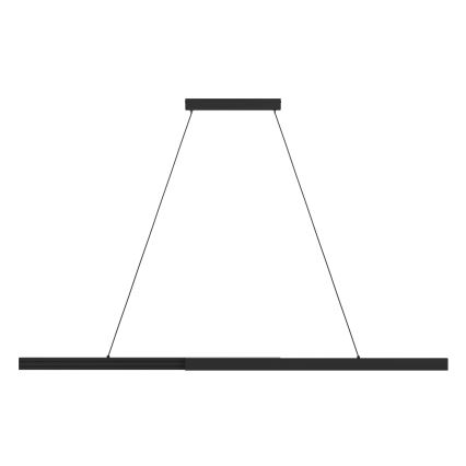 Eglo - LED himmennettävä kattokruunu johdolla LED/20W/230V 3000K musta