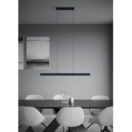 Eglo - LED himmennettävä kattokruunu johdolla LED/20W/230V 3000K musta