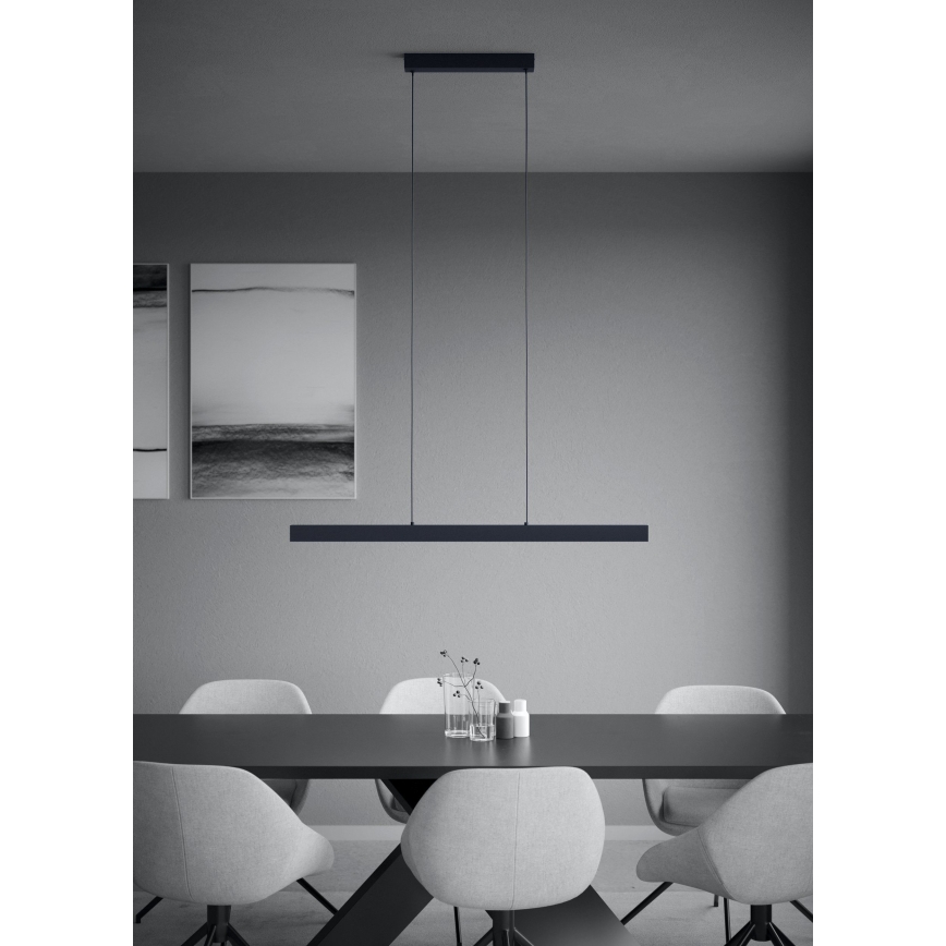 Eglo - LED himmennettävä kattokruunu johdolla LED/20W/230V 3000K musta