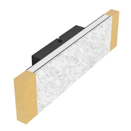 Eglo - LED-seinävalaisin 2xLED/5,4W/230V 3000K ruskea/harmaa